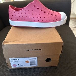 Pink Native shoes size J3